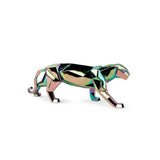 Lladró Scultura Pantera Iridescente 19x50cm Porcellana