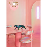 LLADRO' Scultura Pantera Iridescente 19x50cm Porcellana