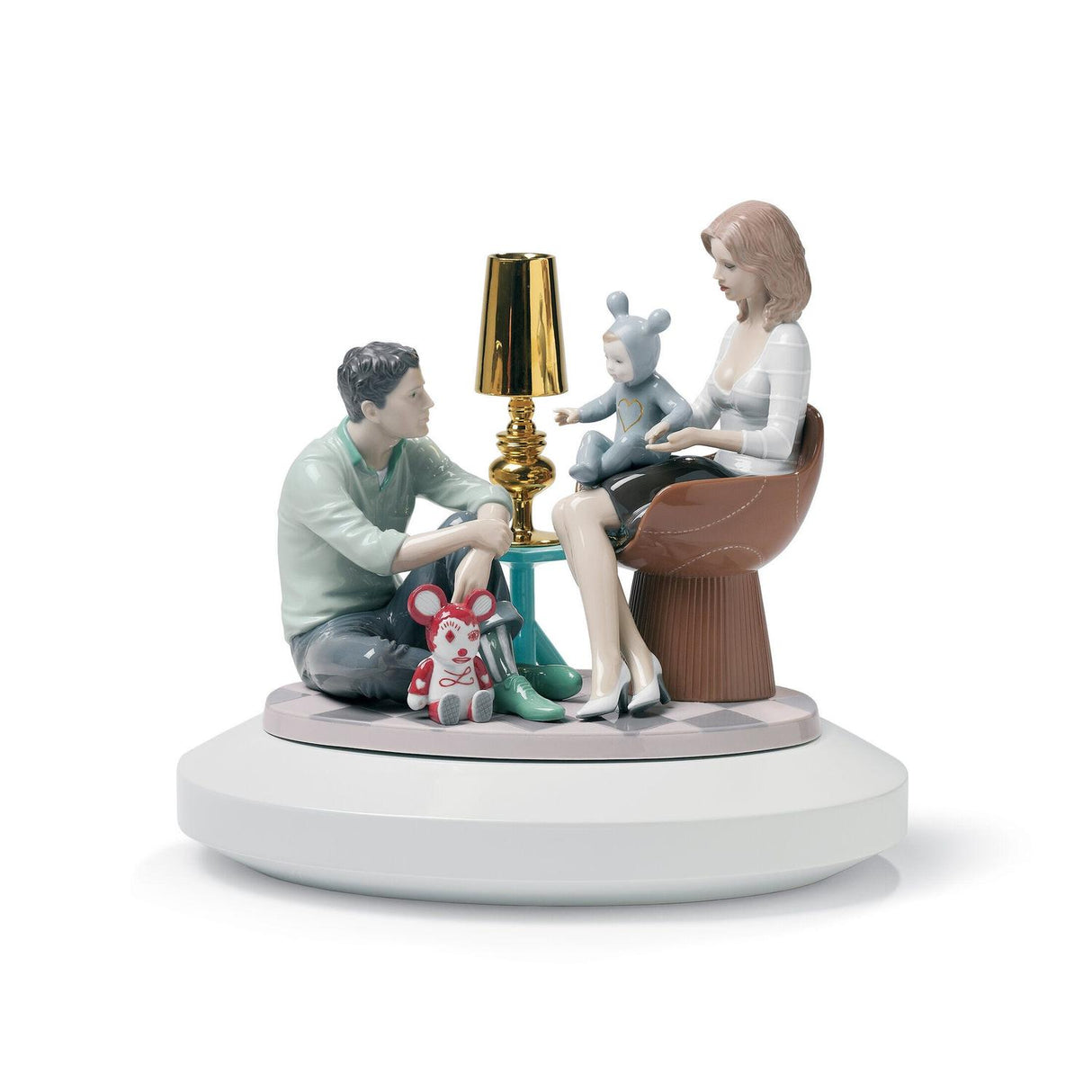Lladró Scultura The Family Portrait By Jaime Hayon 35x34cm Porcellana