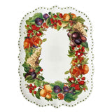 BRANDANI Le Primizie Vassoio Rettangolare 33,5x25cm Porcellana 52231