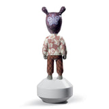 Lladró Scultura The Guest By Gary Baseman Modello Piccolo Serie Numerate 30x11cm Porcellana