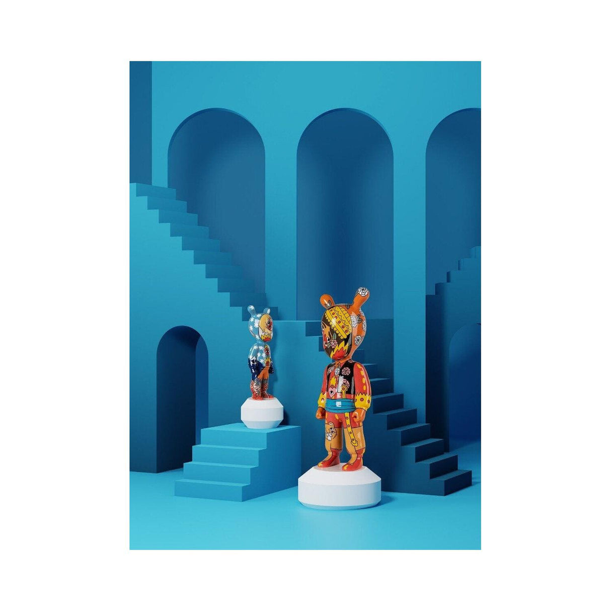 LLADRO' Scultura The Guest By Ricardo Cavolo Piccolo Serie Numerate 30x11cm Porcellana