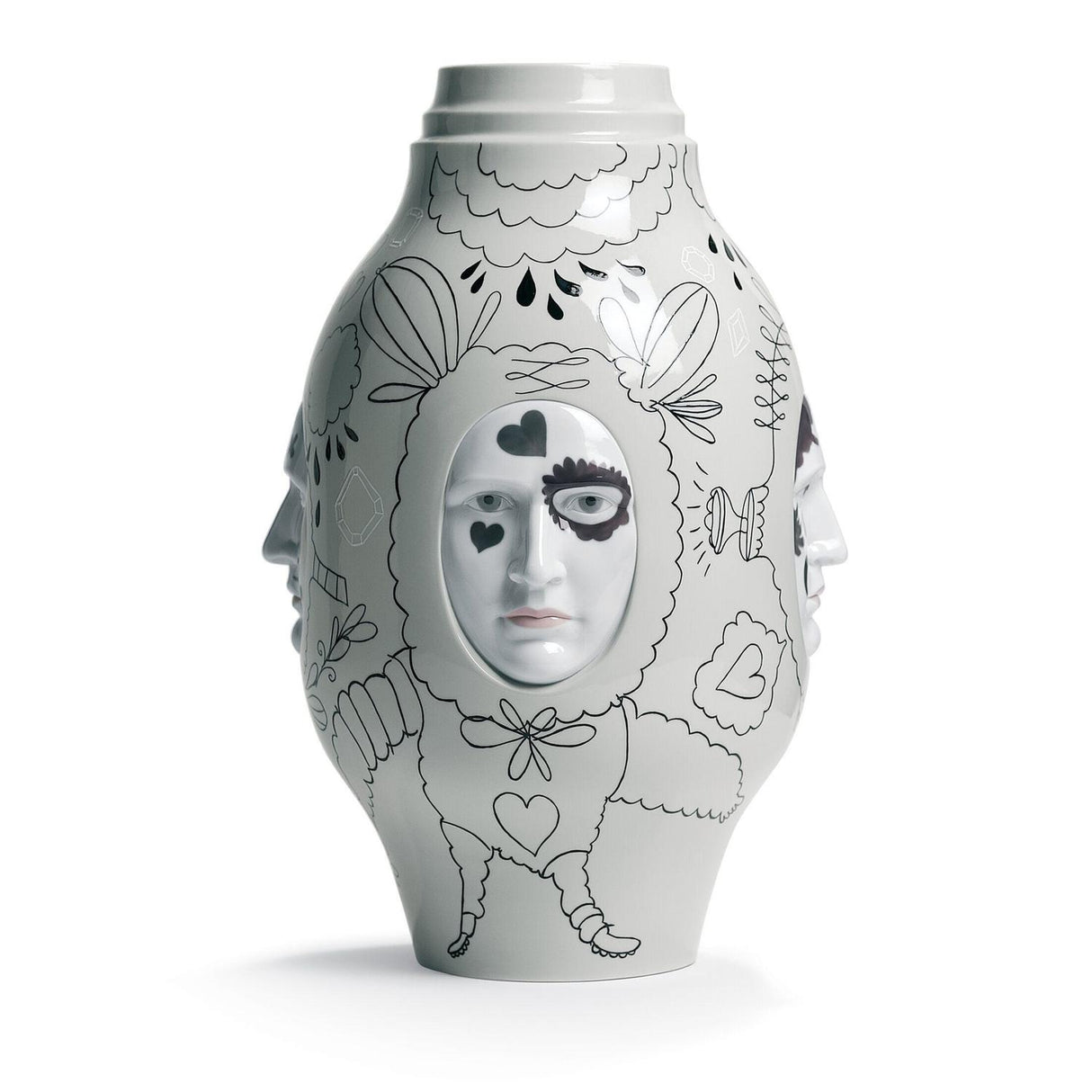 Lladró Conversation Vase II By Jaime Hayon 52x31cm Porcellana