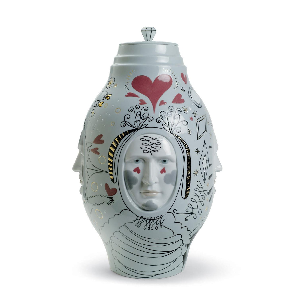 Lladró Conversation Vase Edizione Limitata 39x27cm Porcellana