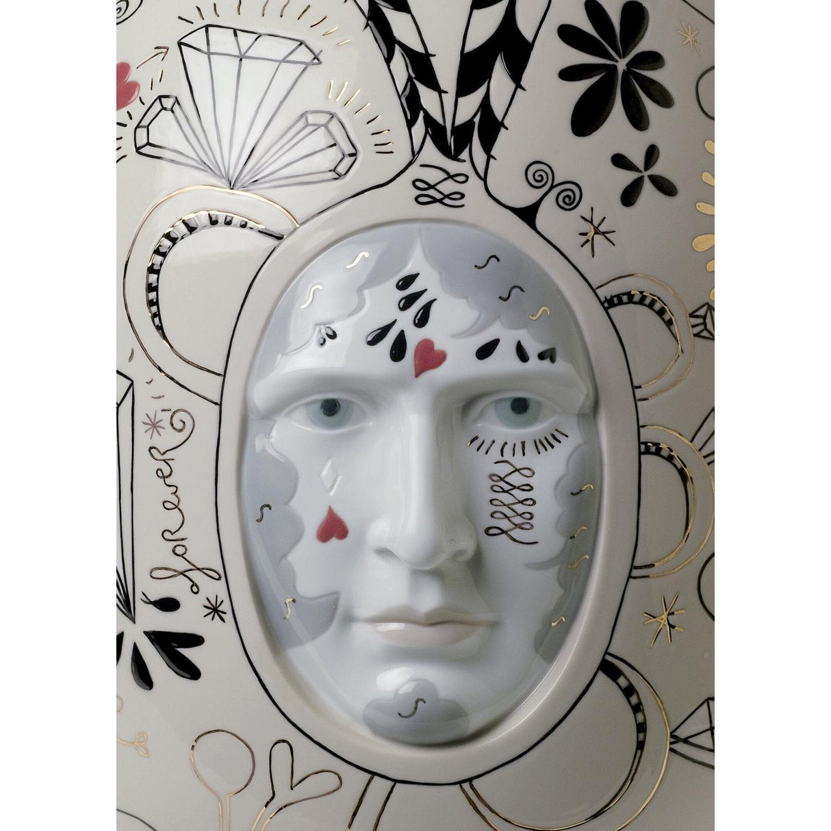 Lladró Medium Conversation Vase Edizione Limitata 47x31cm Porcellana