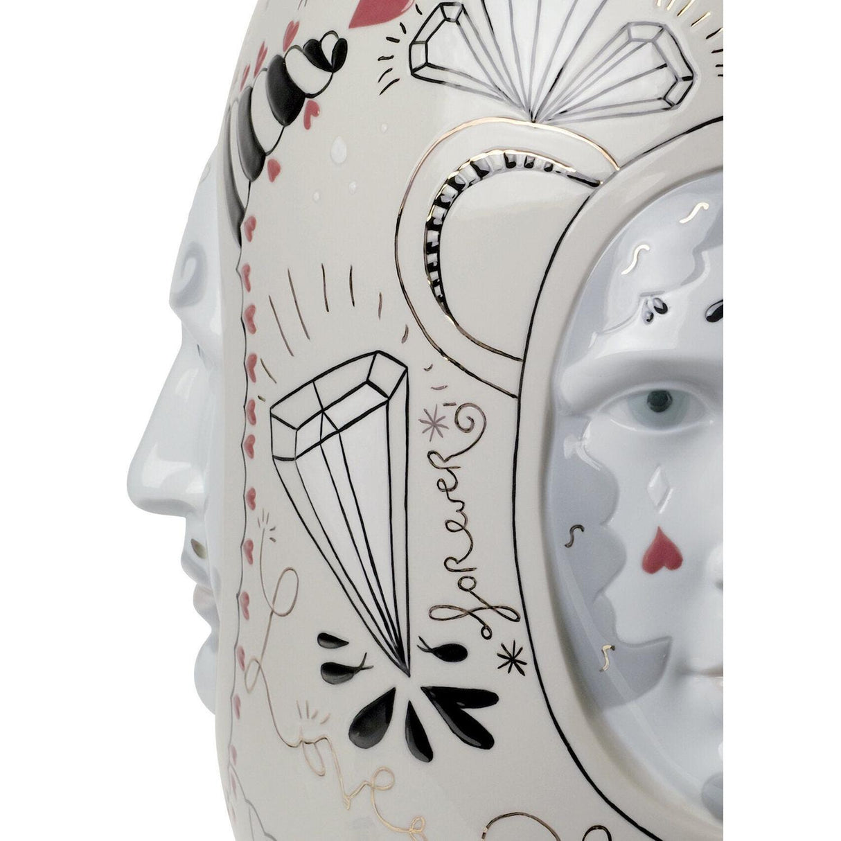 Lladró Medium Conversation Vase Edizione Limitata 47x31cm Porcellana