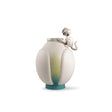 Lladró Vaso con Scimmie 42x26cm Porcellana