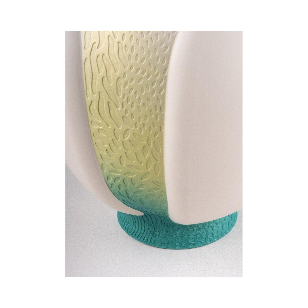 Lladró Vaso con Scimmie 42x26cm Porcellana