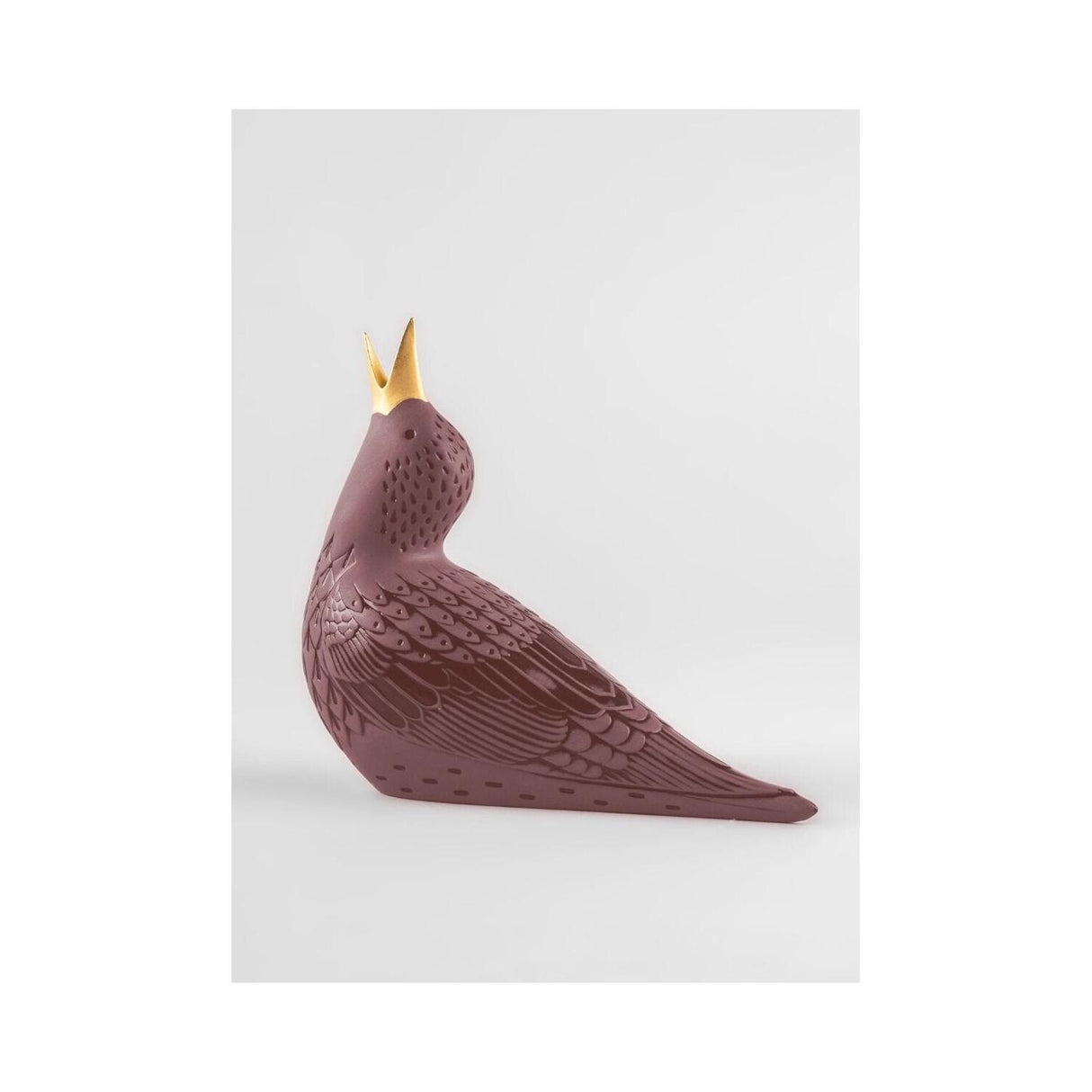LLADRO' Figurina Storno I Viola 17x19cm Porcellana