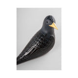 LLADRO' Figurina Storno II Nero 14x19cm Porcellana