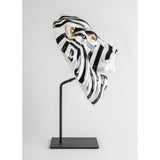 Lladró Maschera di Leone Nero Oro 60x38cm Porcellana