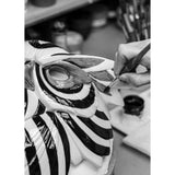 LLADRO' Maschera di Leone Nero Oro 60x38cm Porcellana