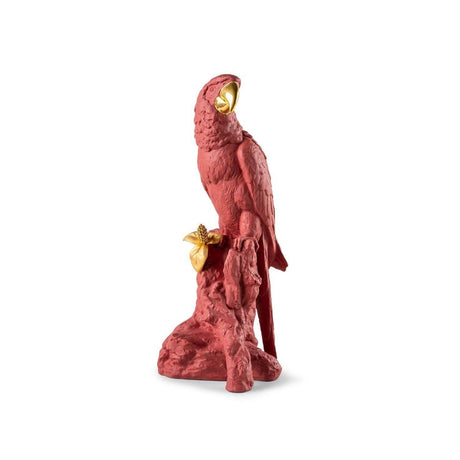 Lladró Pappagallo Ara Rosso Serie Limitata 45x22cm Porcellana