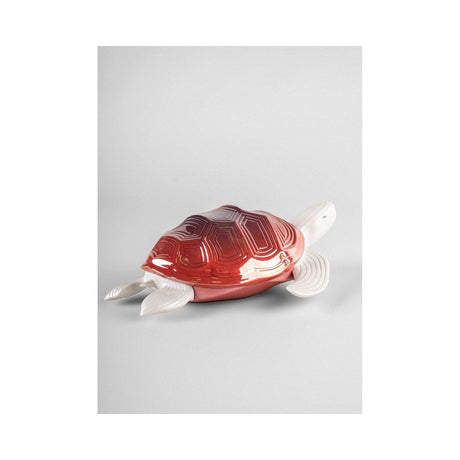 Lladró Scultura Piccola Tartaruga 9x27cm Porcellana