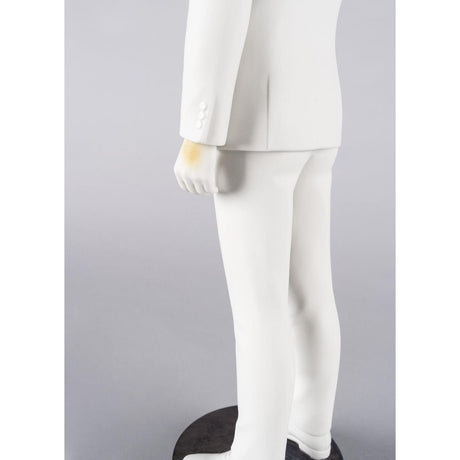 Lladró Figura Uomo Tigre 44x14cm Porcellana