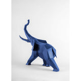 LLADRO' Scultura Elefante Azzurro 43x52cm Porcellana