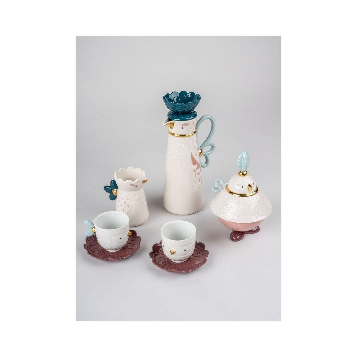 LLADRO' Set da Caffé Kawki 29x68cm Porcellana
