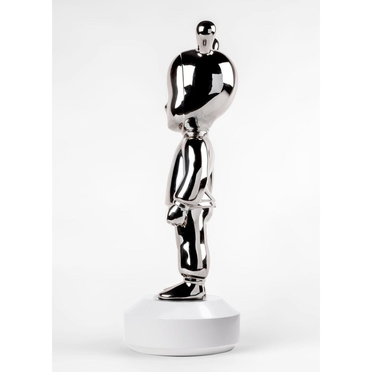 Lladró Scultura The Silver Guest Big 52x19cm Porcellana