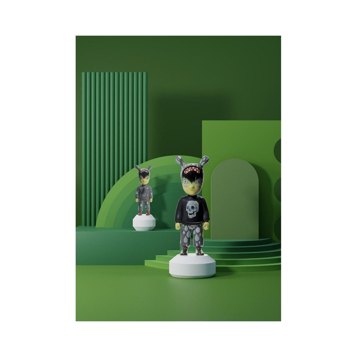Lladró Scultura The Guest By Tim Biskup Modello Piccolo Serie Numerate 30x11cm Porcellana