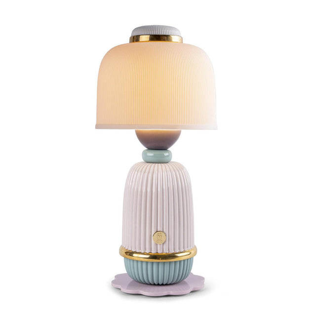 Lladró Lampada Kokeshi Rosa 29x13cm Porcellana