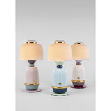 LLADRO' Lampada Kokeshi Blu 29x13cm Porcellana