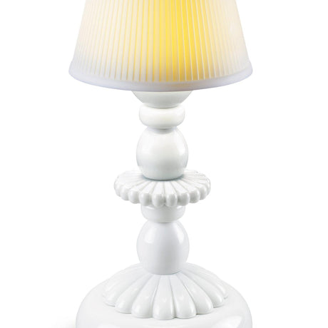 Lladró Lampada da Tavolo Firefly Lotus Bianco 28x12cm Porcellana