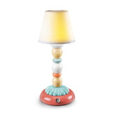 Lladró Lampada da Tavolo Firefly Palm Azzurro Pallido 30x12cm Porcellana