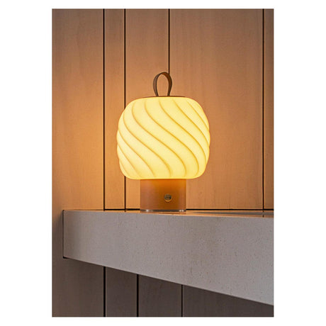 Lladró Ice Cream Lampada Portatile Medium Pelle 26x17cm Porcellana