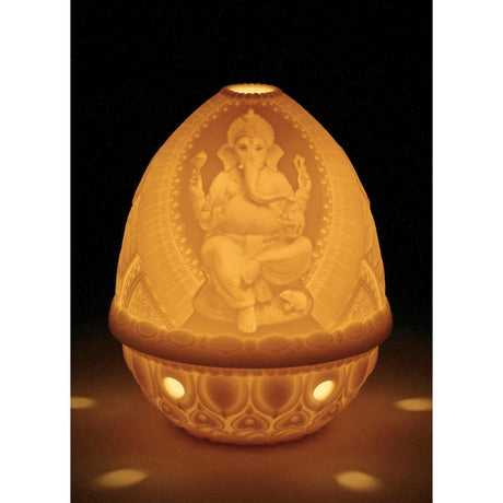 Lladró Litofania Lord Ganesha 12x9cm Porcellana