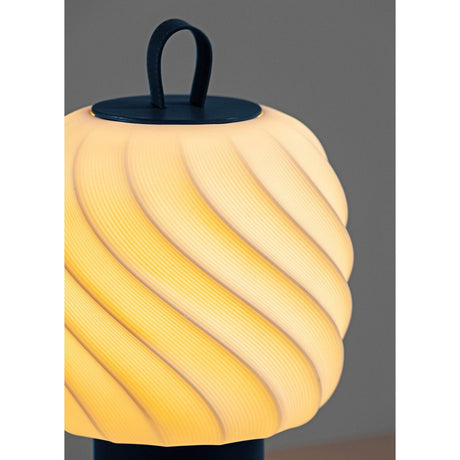 Lladró Ice Cream Lampada da Tavolo Medio Azzurro 26x17cm Porcellana