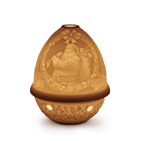Lladró Litofania Babbo Natale 12x9cm Porcellana