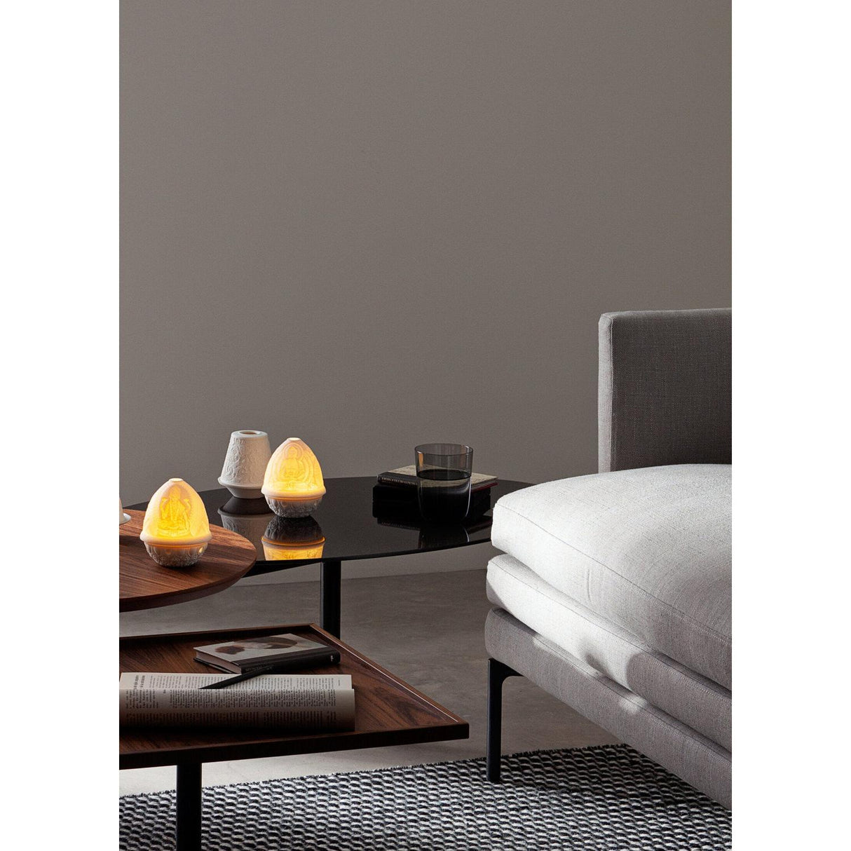 LLADRO' Litofania Pizzo con Piatto 11x10cm Porcellana