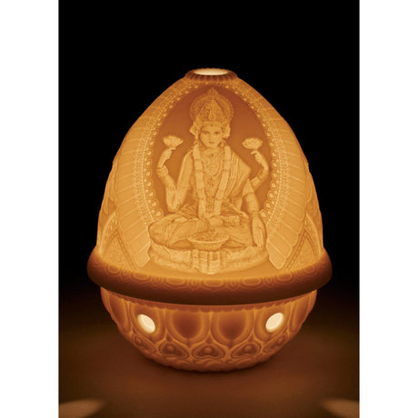 Lladró Litofania Dea Lakshmi 12x9cm Porcellana