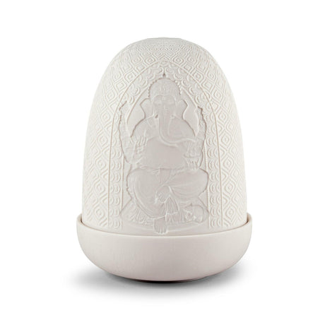 Lladró Lampada da Tavolo Lord Ganesha & Goddess Lakshmi Dome 15x11cm Porcellana