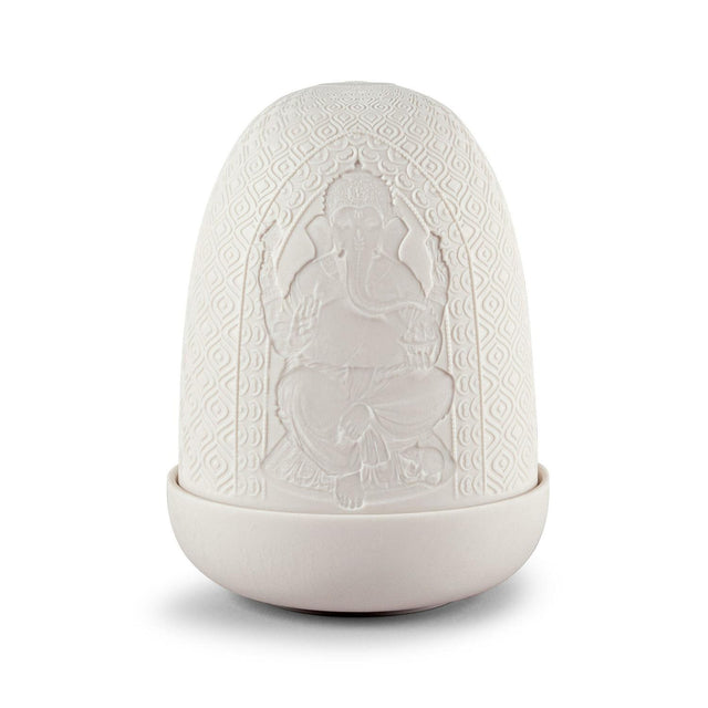 Lladró Lampada da Tavolo Lord Ganesha & Goddess Lakshmi Dome 15x11cm Porcellana