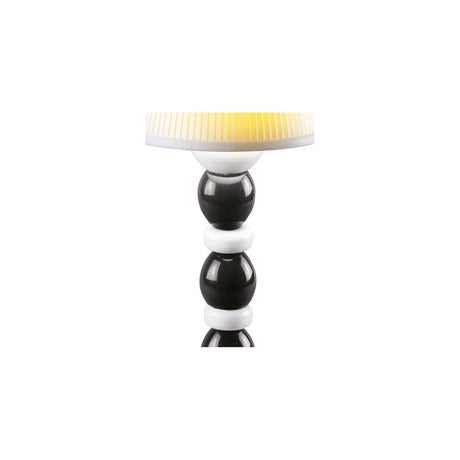 Lladró Lampada da Tavolo Firefly Palm Bianco e Nero 30x12cm Porcellana