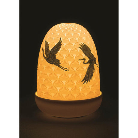 Lladró Lampada da Tavolo Cranes Dome 15x11cm Porcellana
