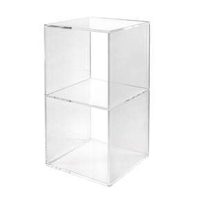 Libreria Clio Cubo Double Iplex in PMMA trasparente 30x60 cm