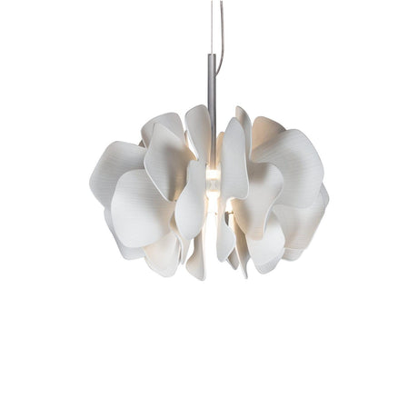 Lladró Nightbloom Lampada Sospesa 40cm Bianco 170x47cm Porcellana