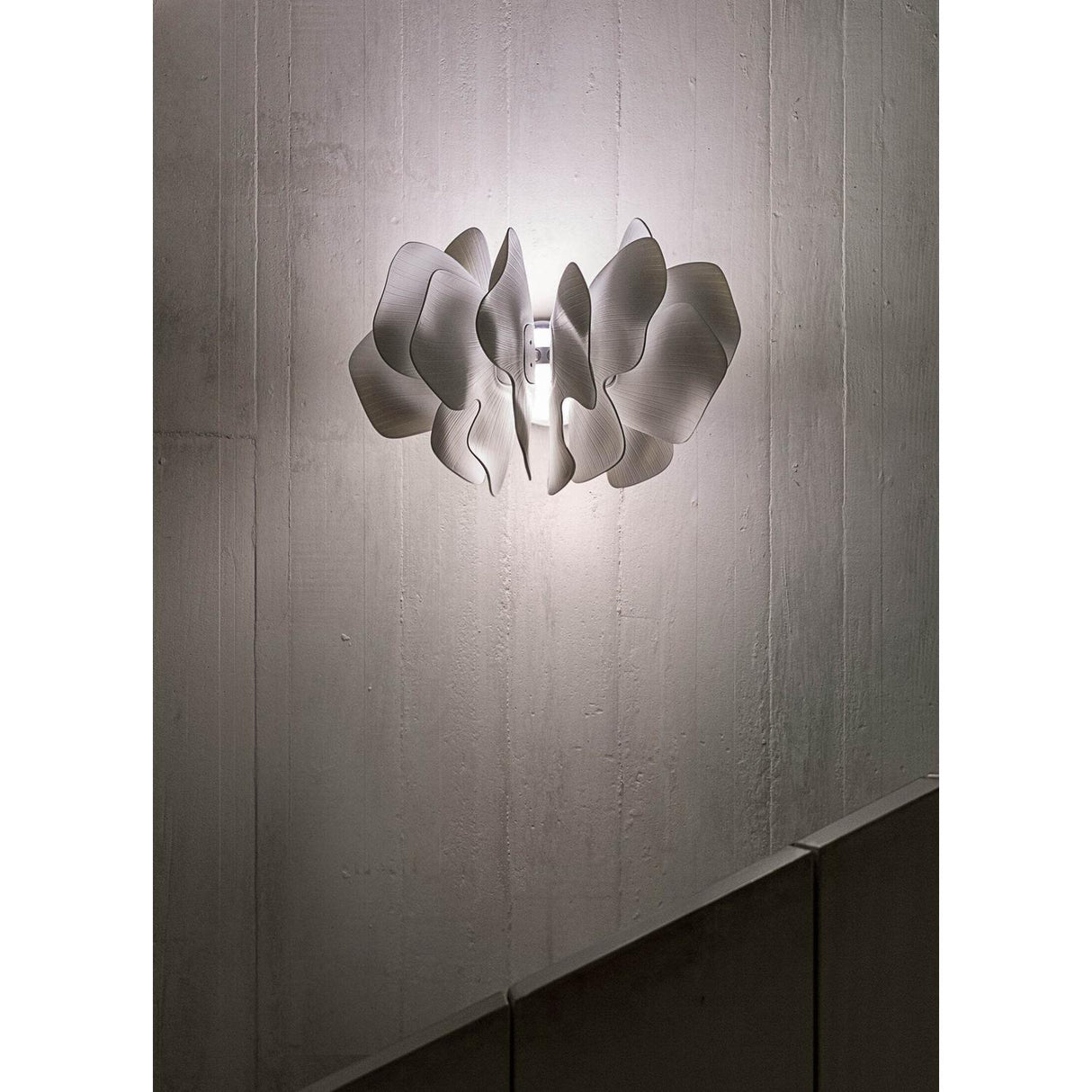 Lladró Nightbloom Applique Muro Bianco 29x47cm Porcellana