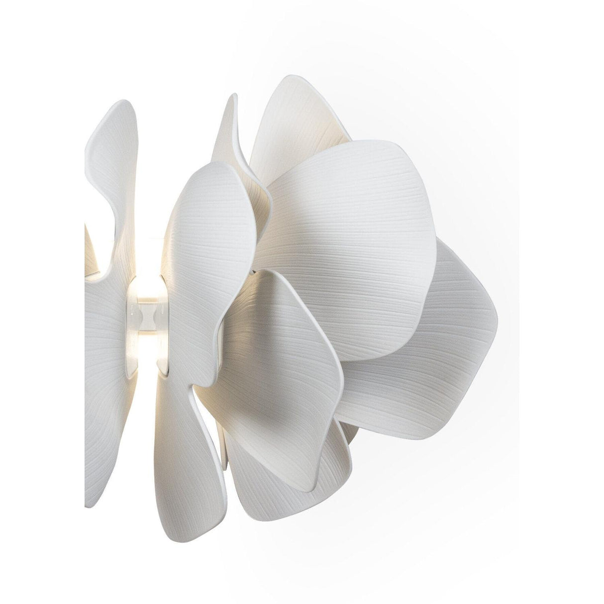 Lladró Nightbloom Applique Muro Bianco 29x47cm Porcellana