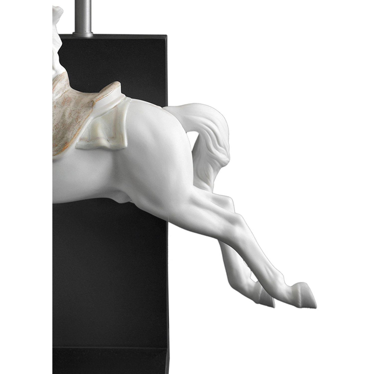 Lladró Lampada da Tavolo Cavallo in Pirouette 53x30cm Porcellana