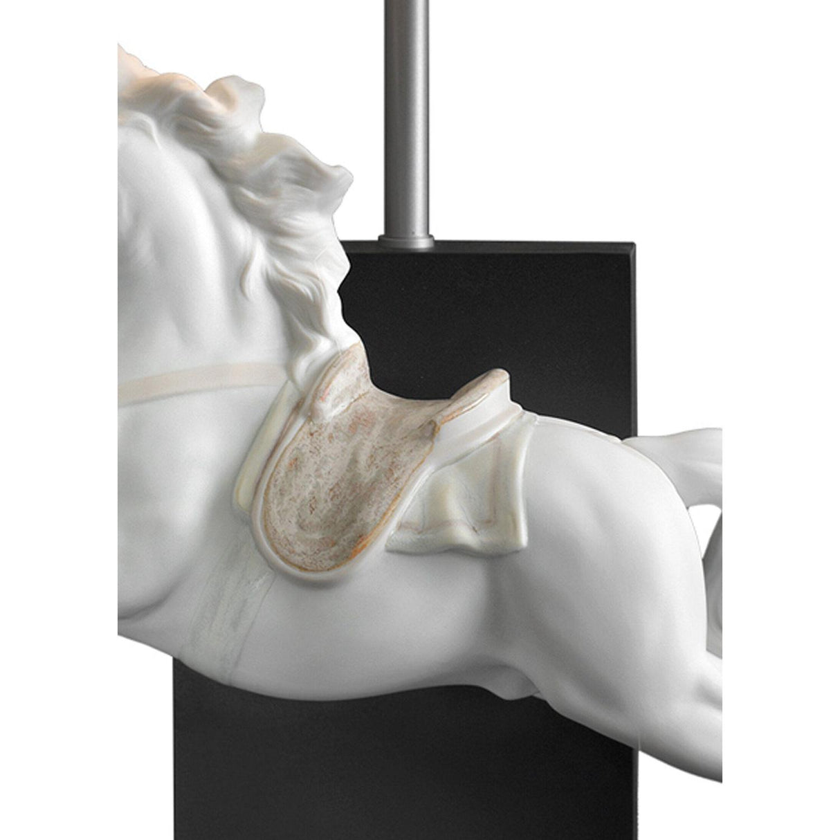 Lladró Lampada da Tavolo Cavallo in Pirouette 53x30cm Porcellana