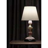 LLADRO' Lampada da Tavolo Firefly Rosa e Oro 68x35cm Porcellana