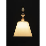 Lladró Lampadario Firefly Rosa e Oro 170x45cm Porcellana