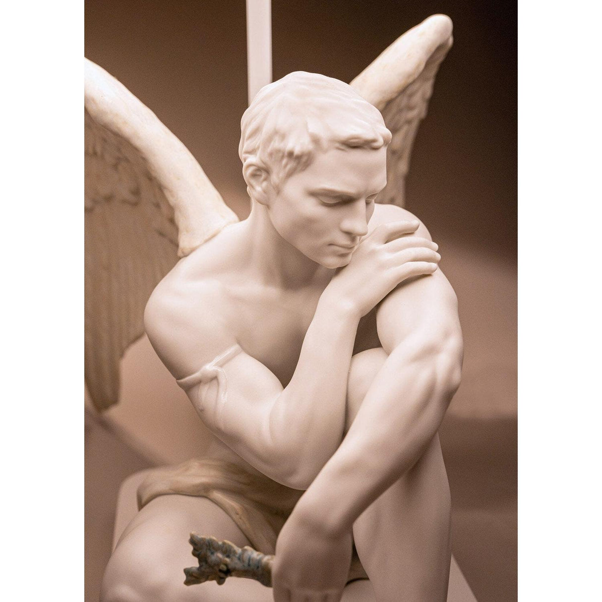 Lladró Lampada da Tavolo Angelo Custode 59x40cm Porcellana