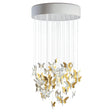 Lladró Chandelier Niagara 080 M Lustro Oro 170x80cm Porcellana