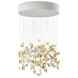 Lladró Chandelier Niagara 135 M Lustro Oro 210x135cm Porcellana