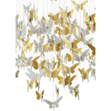 Lladró Chandelier Niagara 135 M Lustro Oro 210x135cm Porcellana