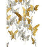 LLADRO' Chandelier Niagara 135 M Lustro Oro 210x135cm Porcellana